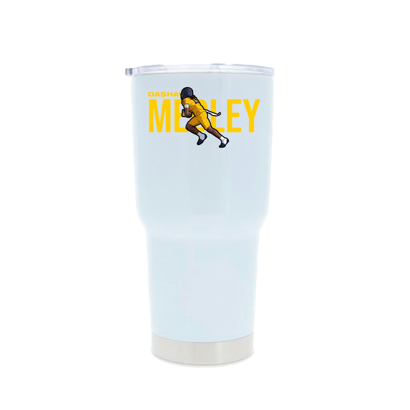 30oz Stainless Steel Tumbler — Player Name in White