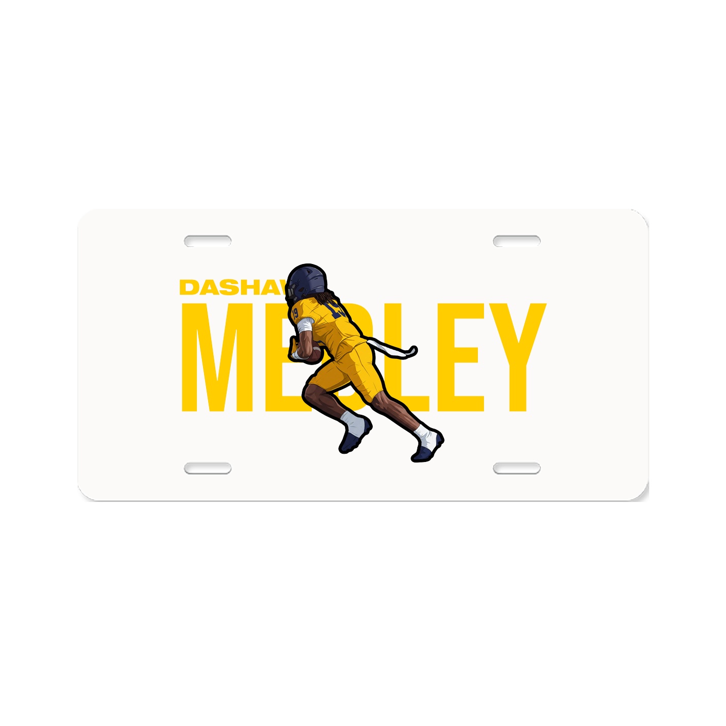 License Plate — Player Name in Classic