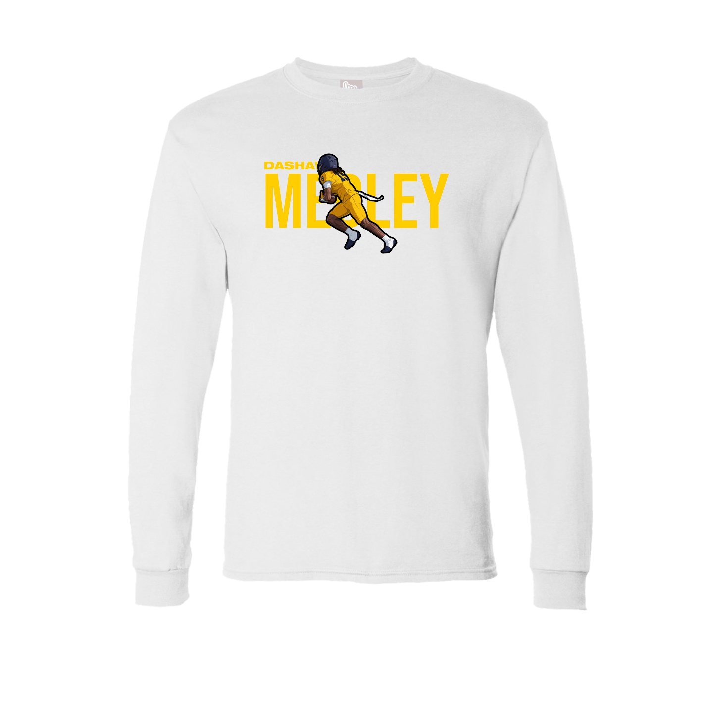Long Sleeve Tee — Player Name in White