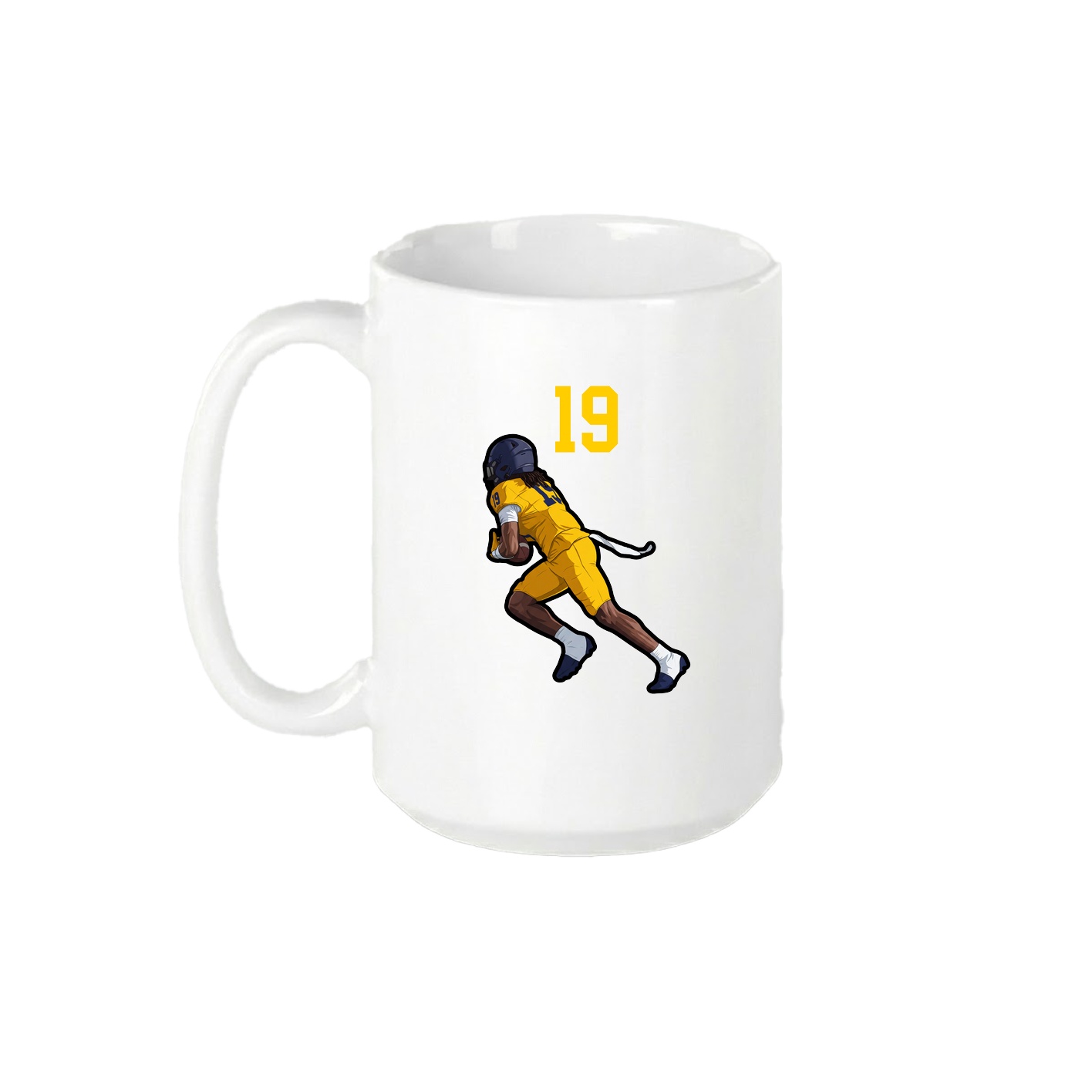 15oz Coffee Mug — Number Top in White