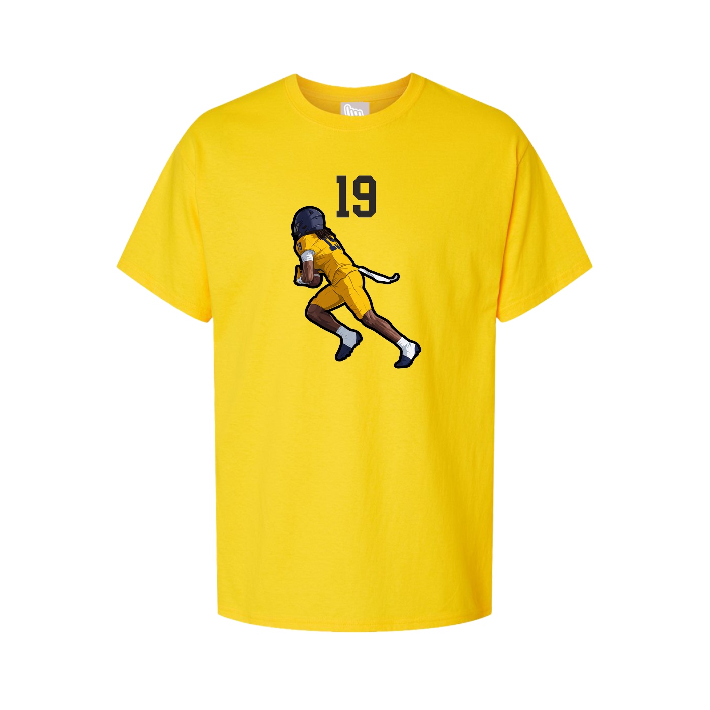 Youth Tee — Number Top in Gold