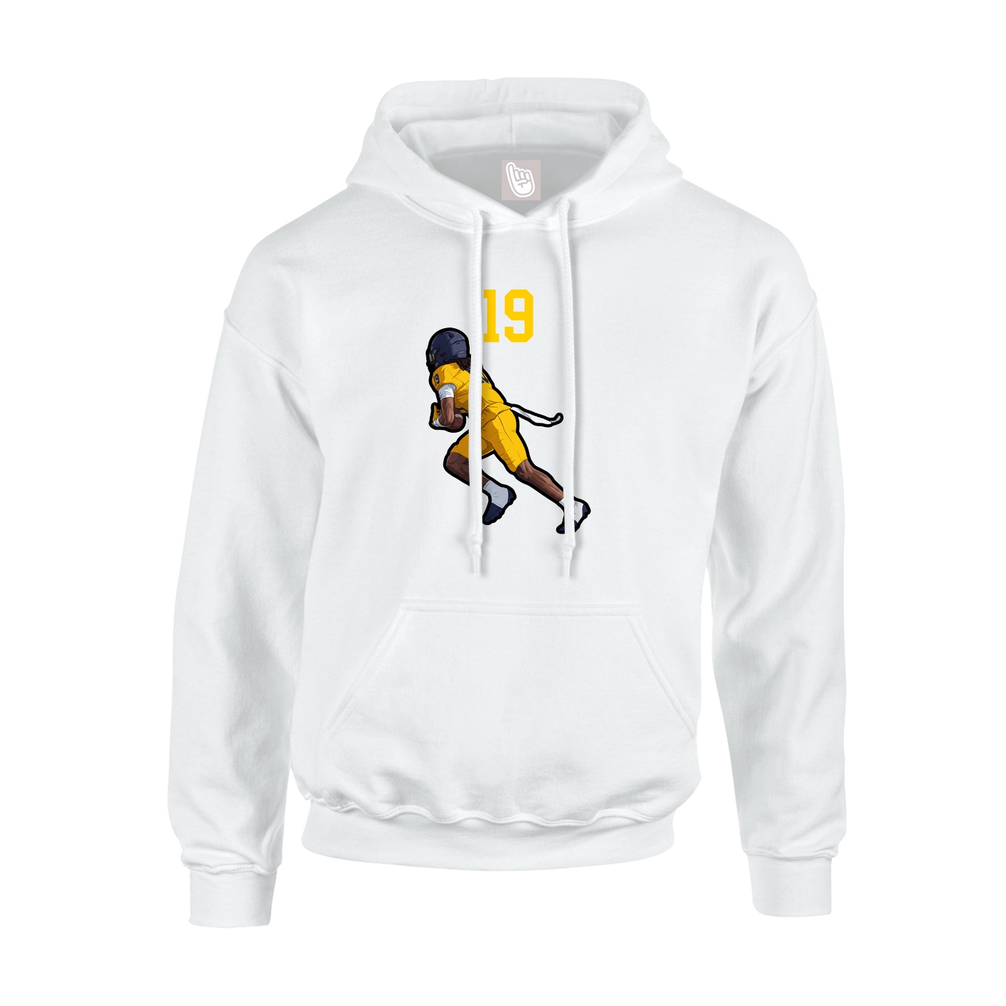 Hoodie — Number Top in White