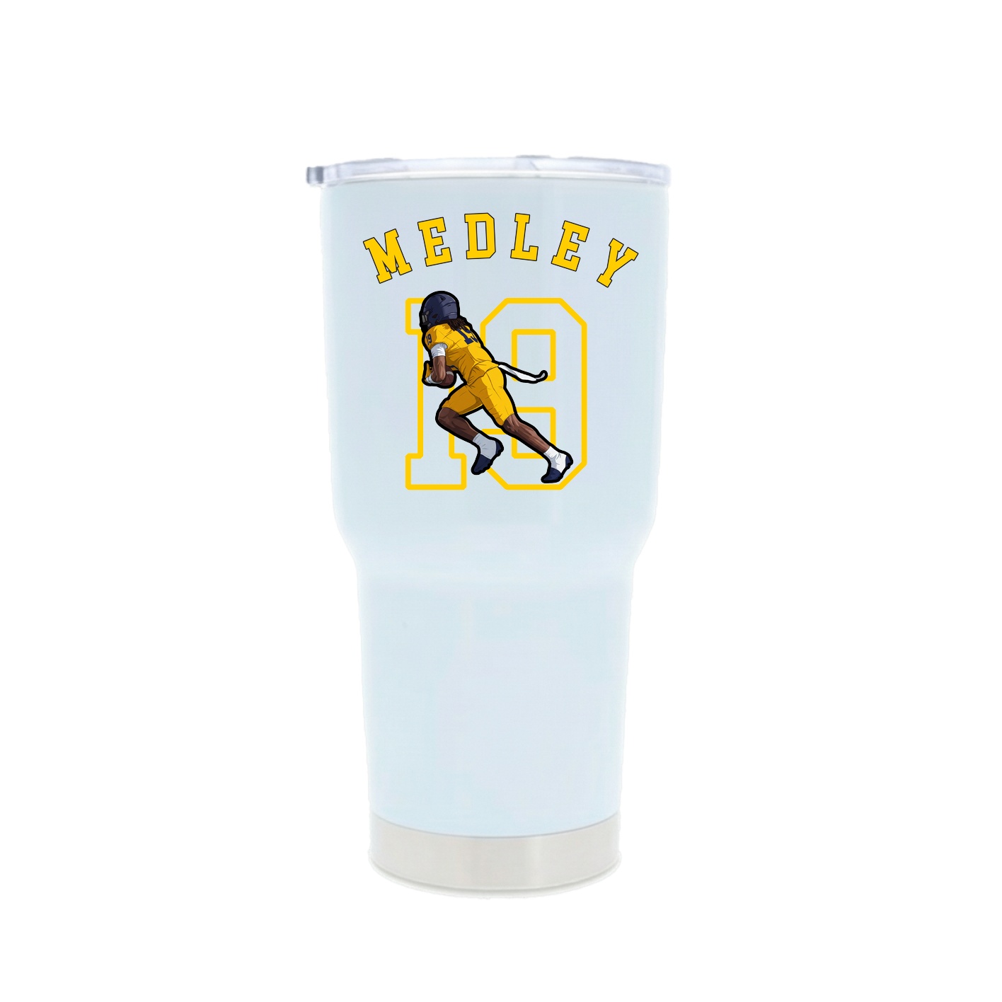 30oz Stainless Steel Tumbler — Shirsey Arch in White