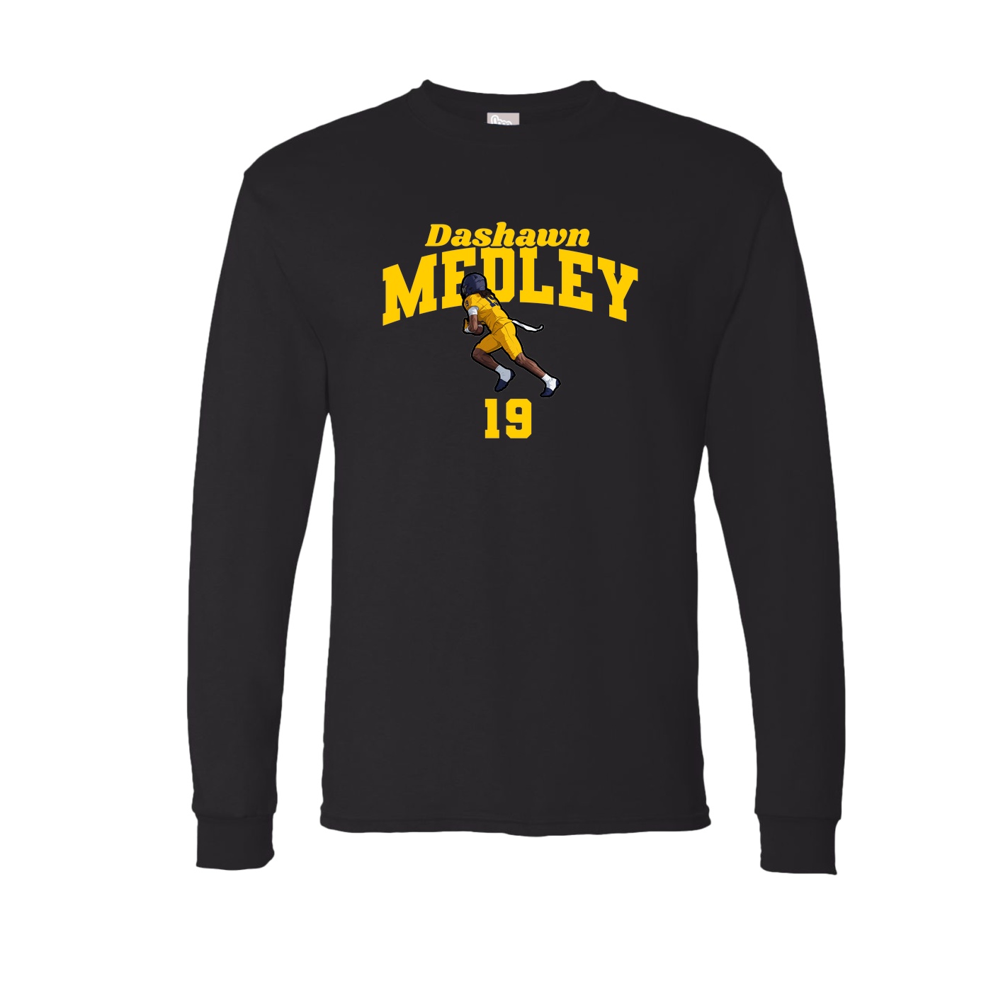Long Sleeve Tee — Signature Arch in Black
