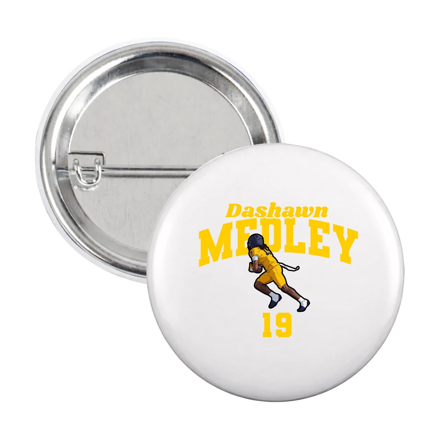 Game Day Button — Signature Arch in White
