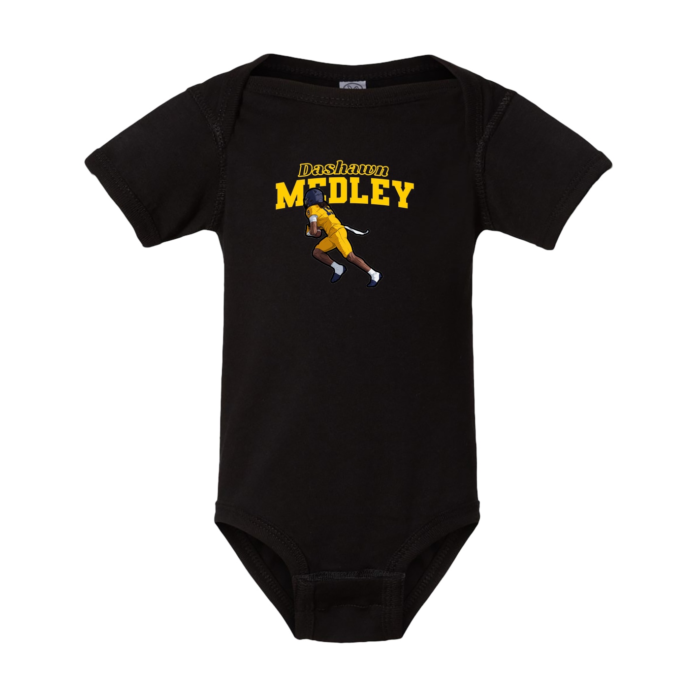 Baby Onesie — Name Arch in Black