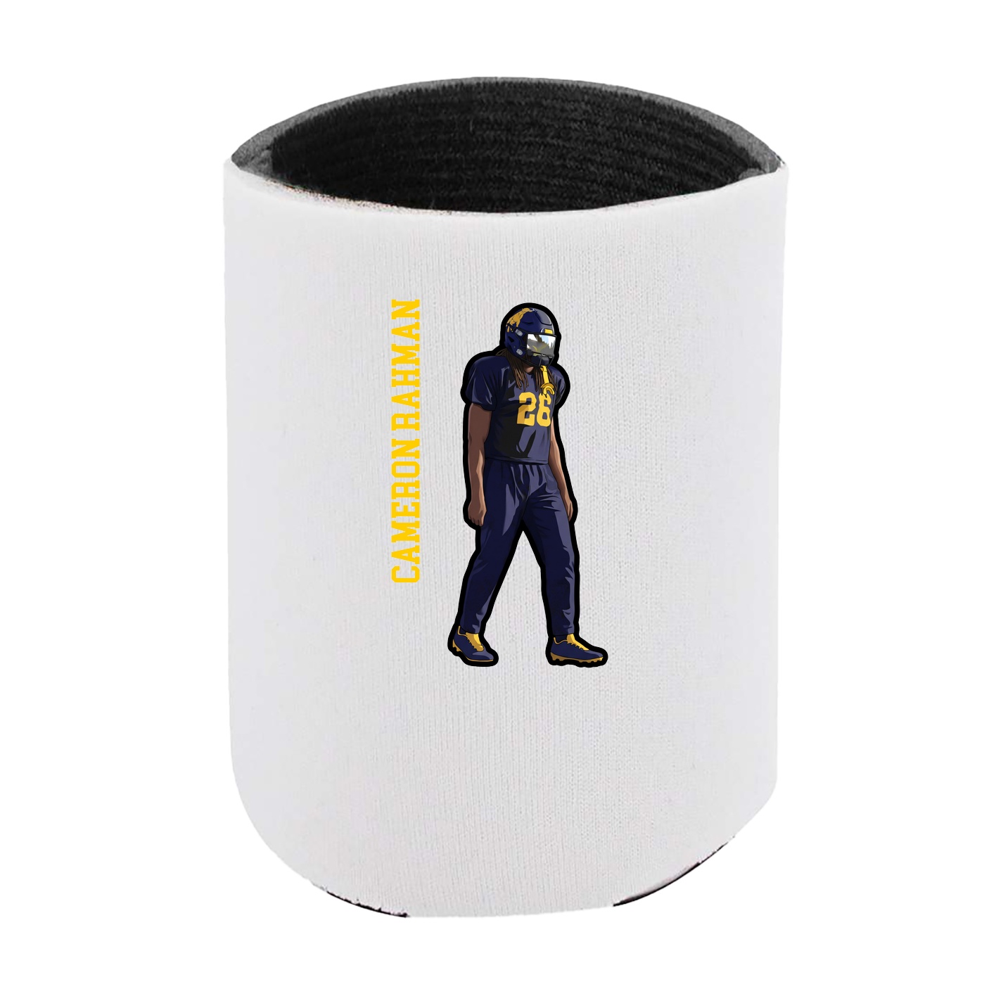 Can Holder — Name Vertical in White