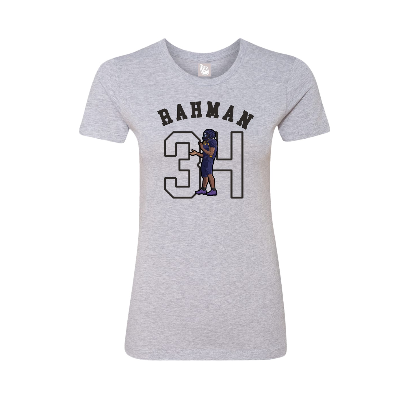 Fitted Women's Tee — Shirsey Arch in Grey