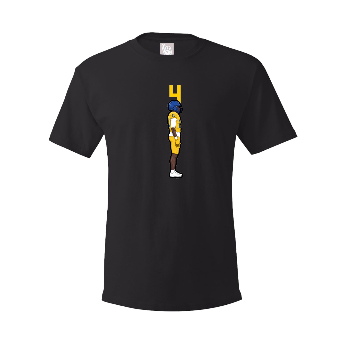 Youth Tee — Number Top in Black