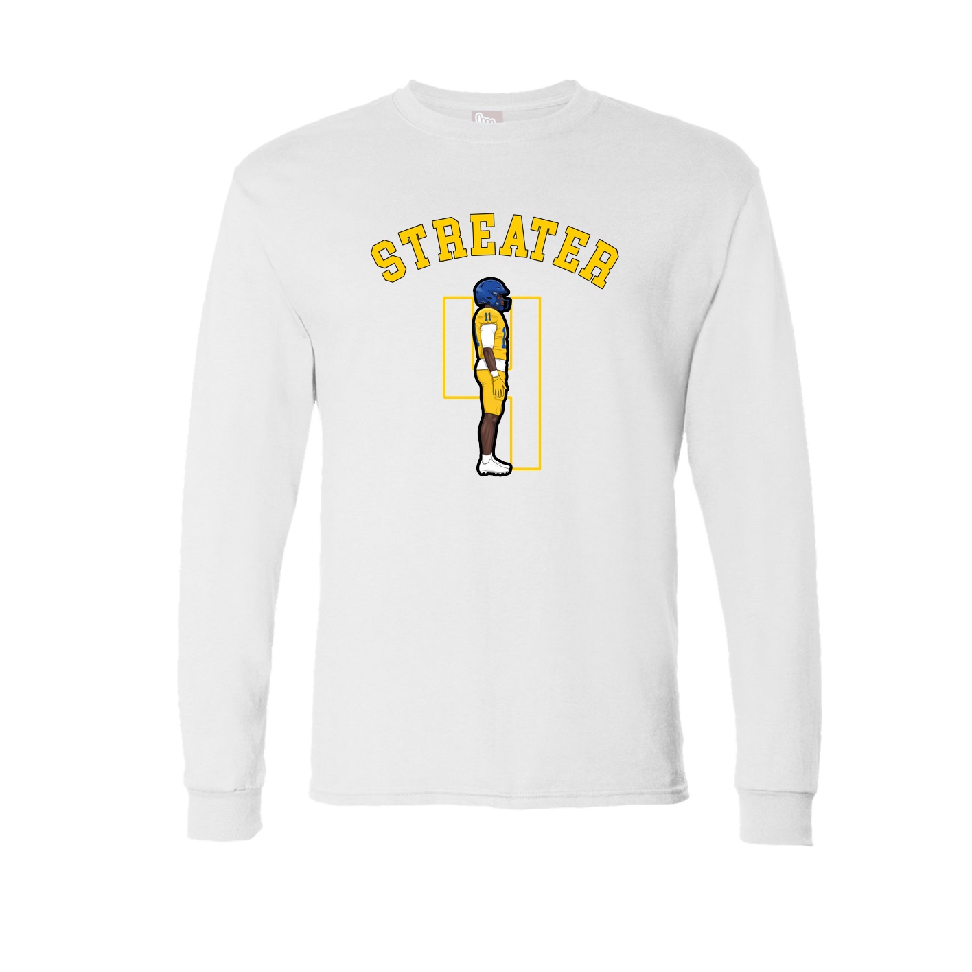 Long Sleeve Tee — Shirsey Arch in White