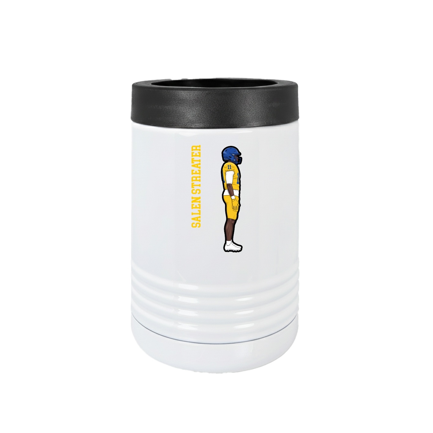 Beverage Holder — Name Vertical in White