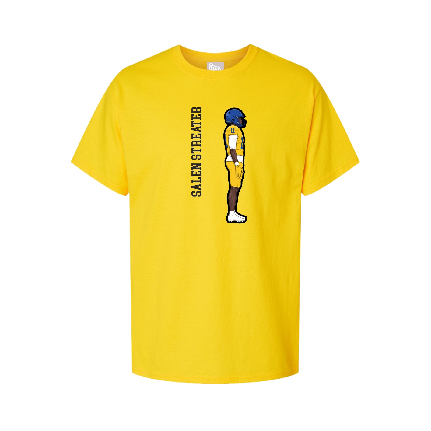 Tee — Name Vertical in Gold