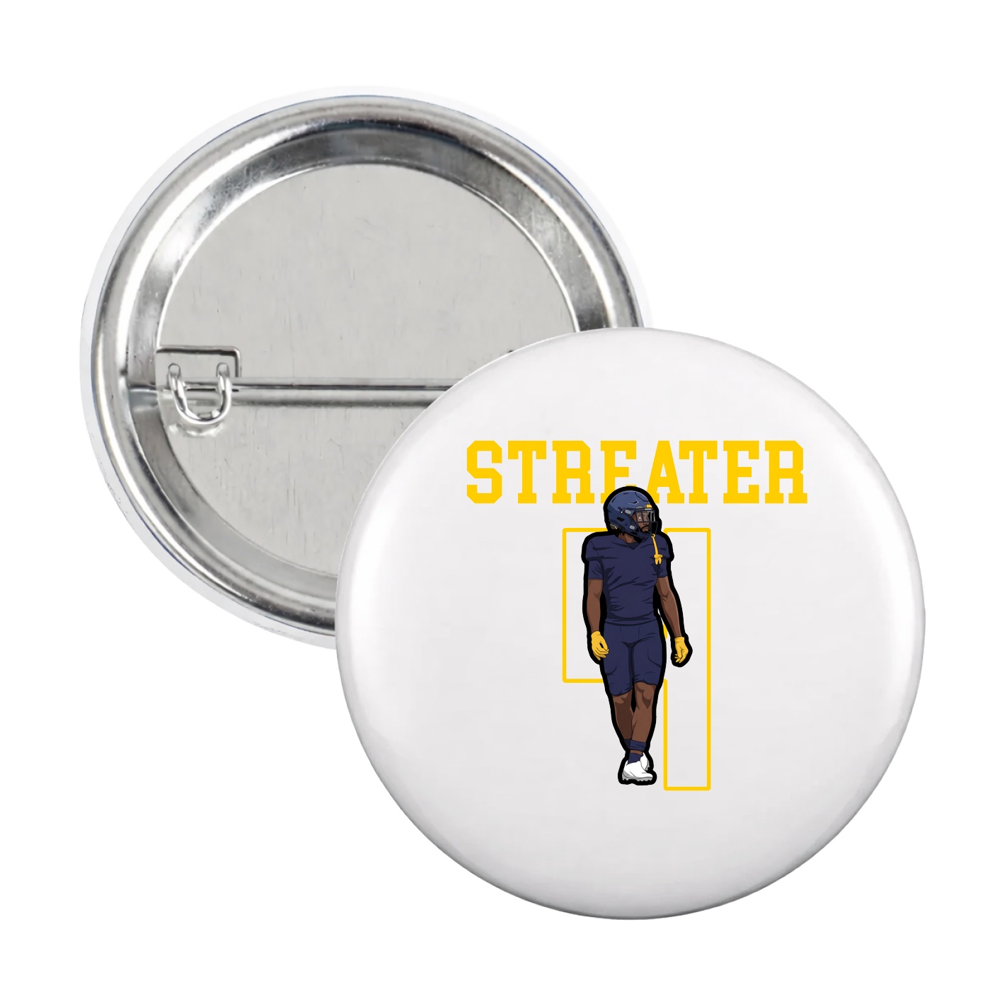 Game Day Button — Shirsey in White