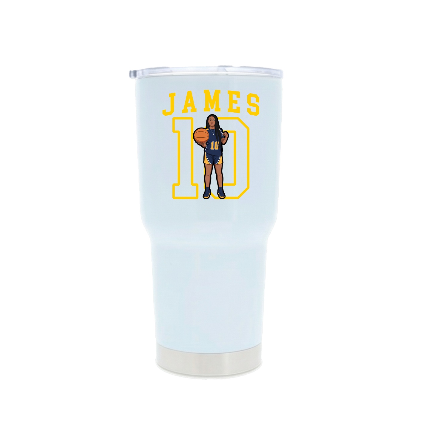 30oz Stainless Steel Tumbler — Shirsey in White
