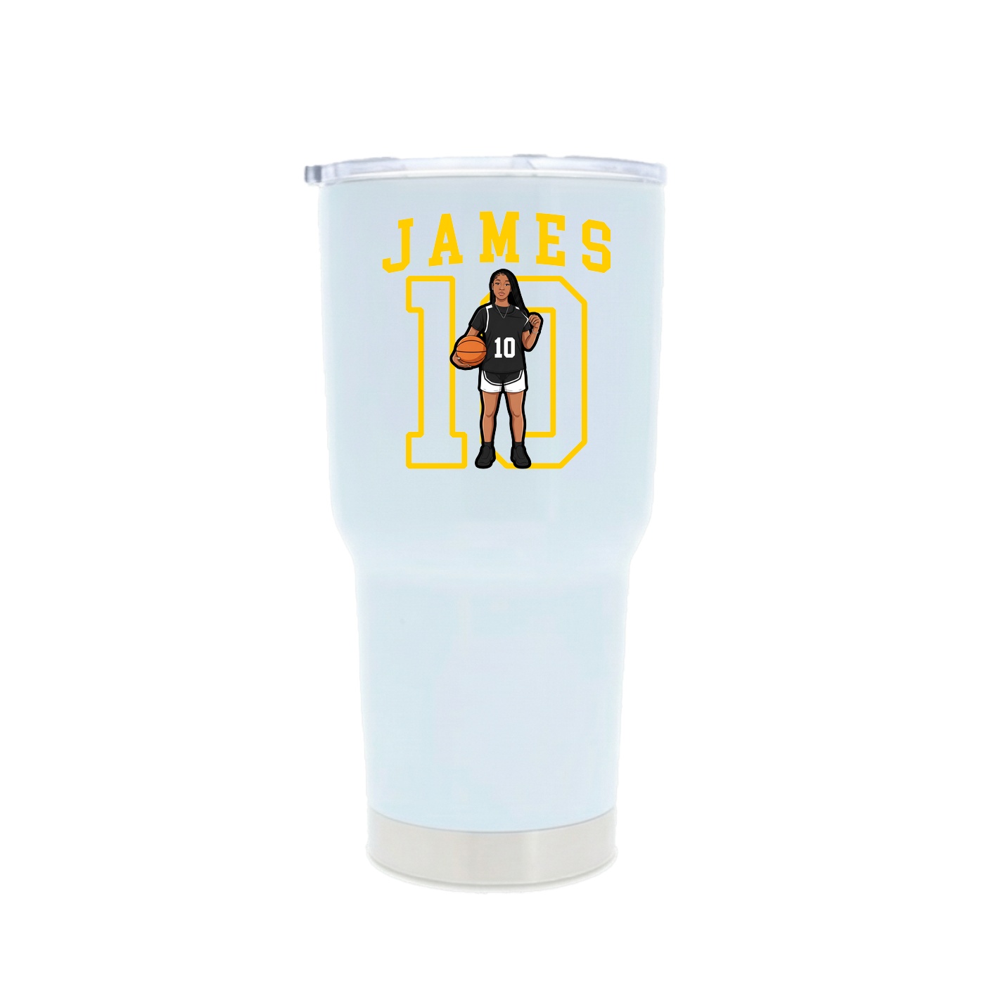 30oz Stainless Steel Tumbler — Shirsey in White