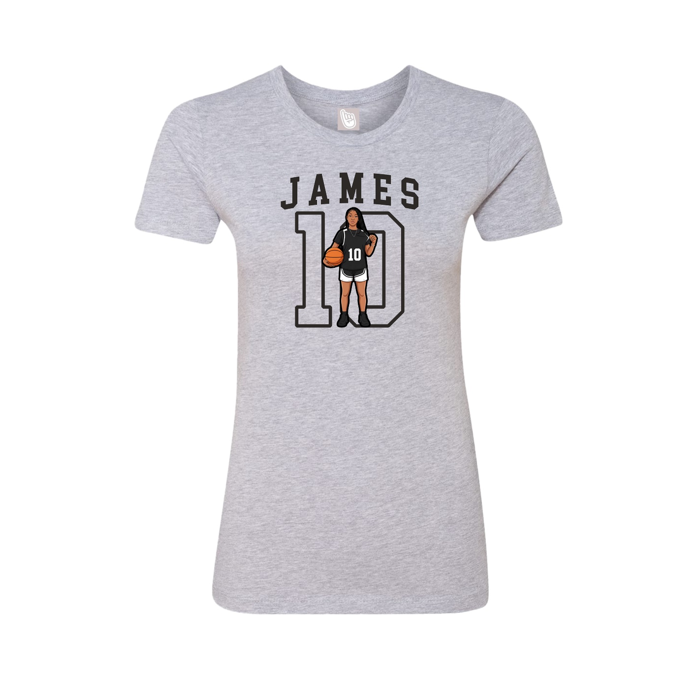 Fitted Women's Tee — Shirsey in Grey