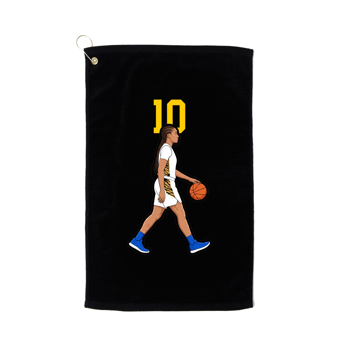 Golf Towel — Number Top in Black