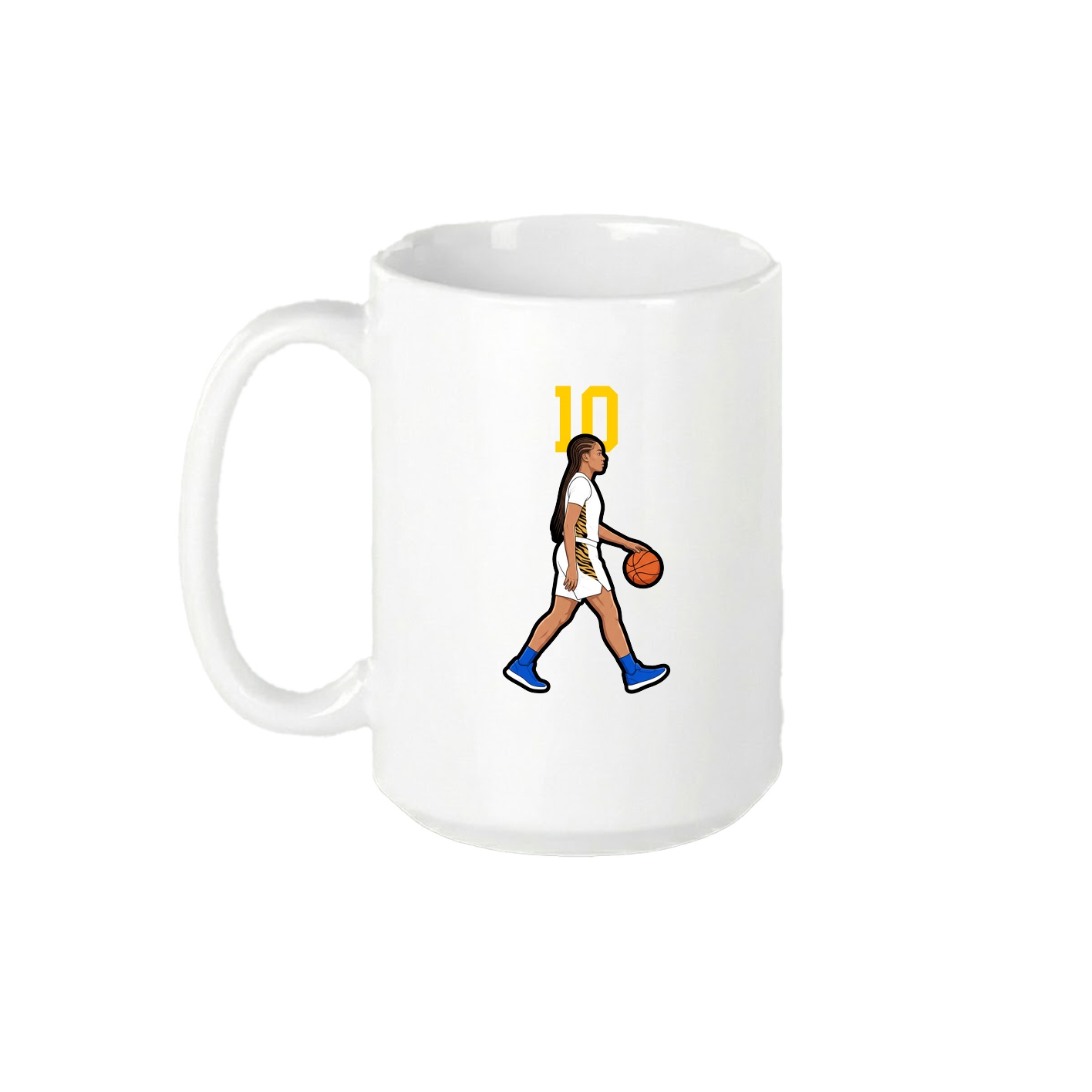 15oz Coffee Mug — Number Top in White