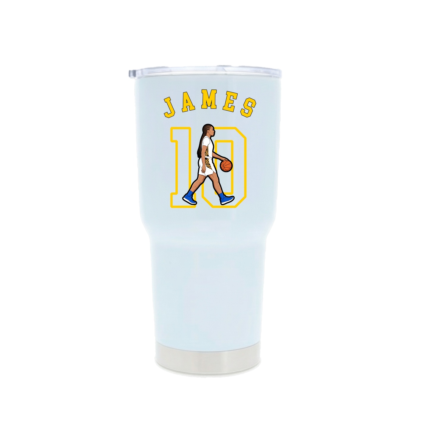 30oz Stainless Steel Tumbler — Shirsey Arch in White