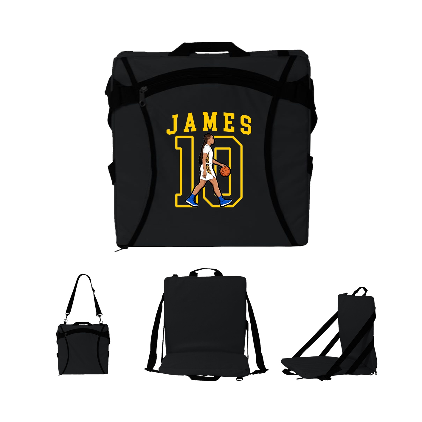 Folding Stadium Seat — Shirsey in Black