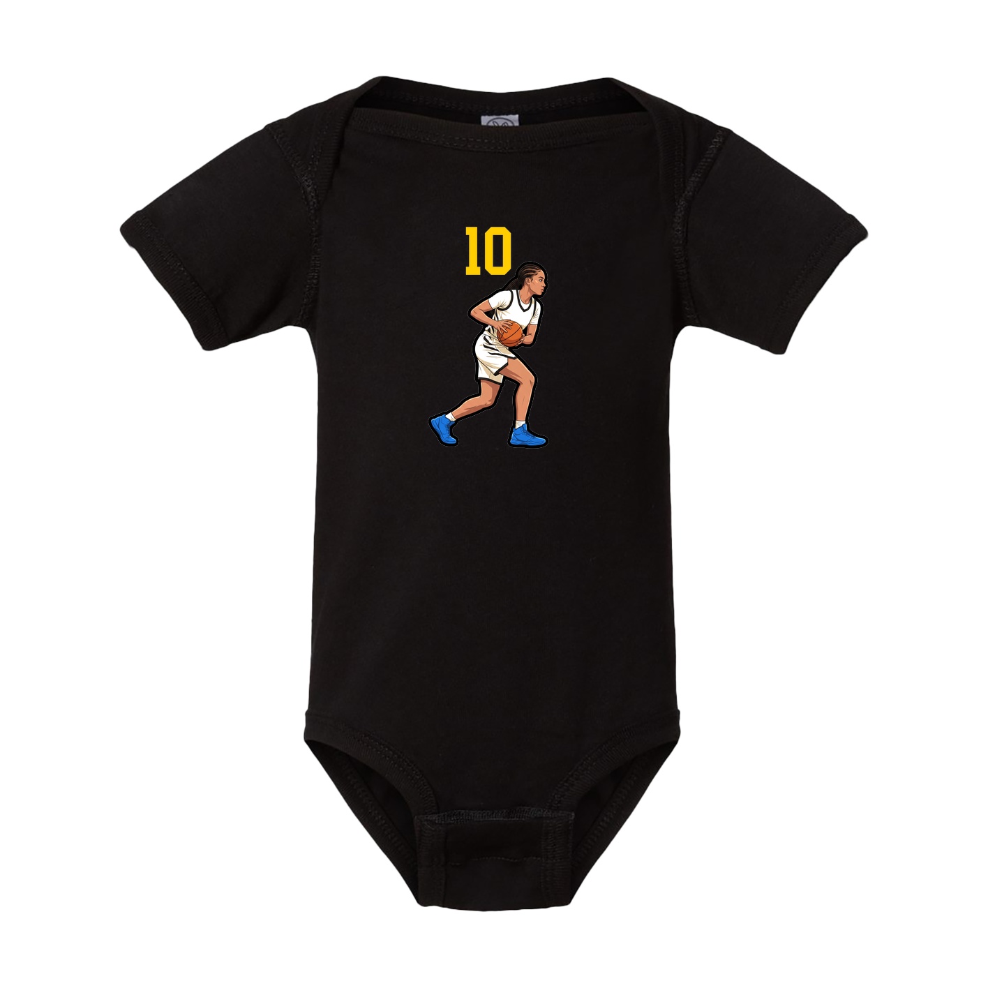 Baby Onesie — Number Top in Black