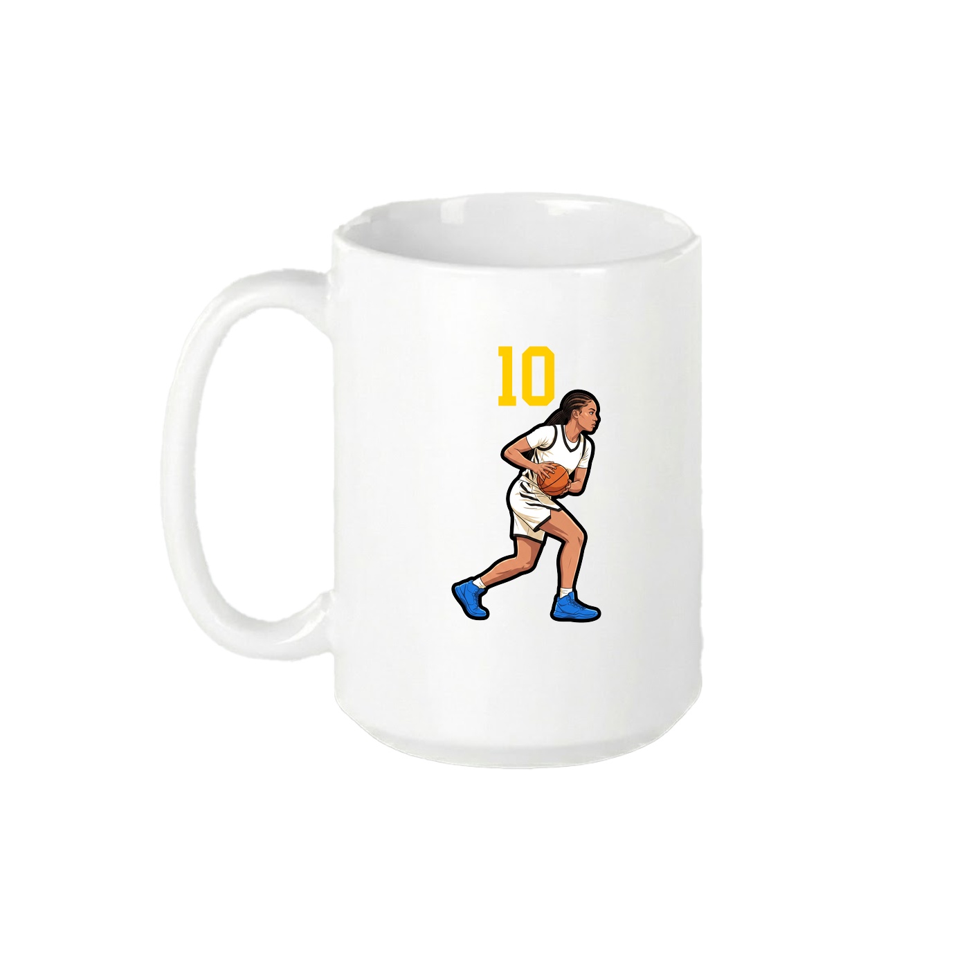 15oz Coffee Mug — Number Top in White
