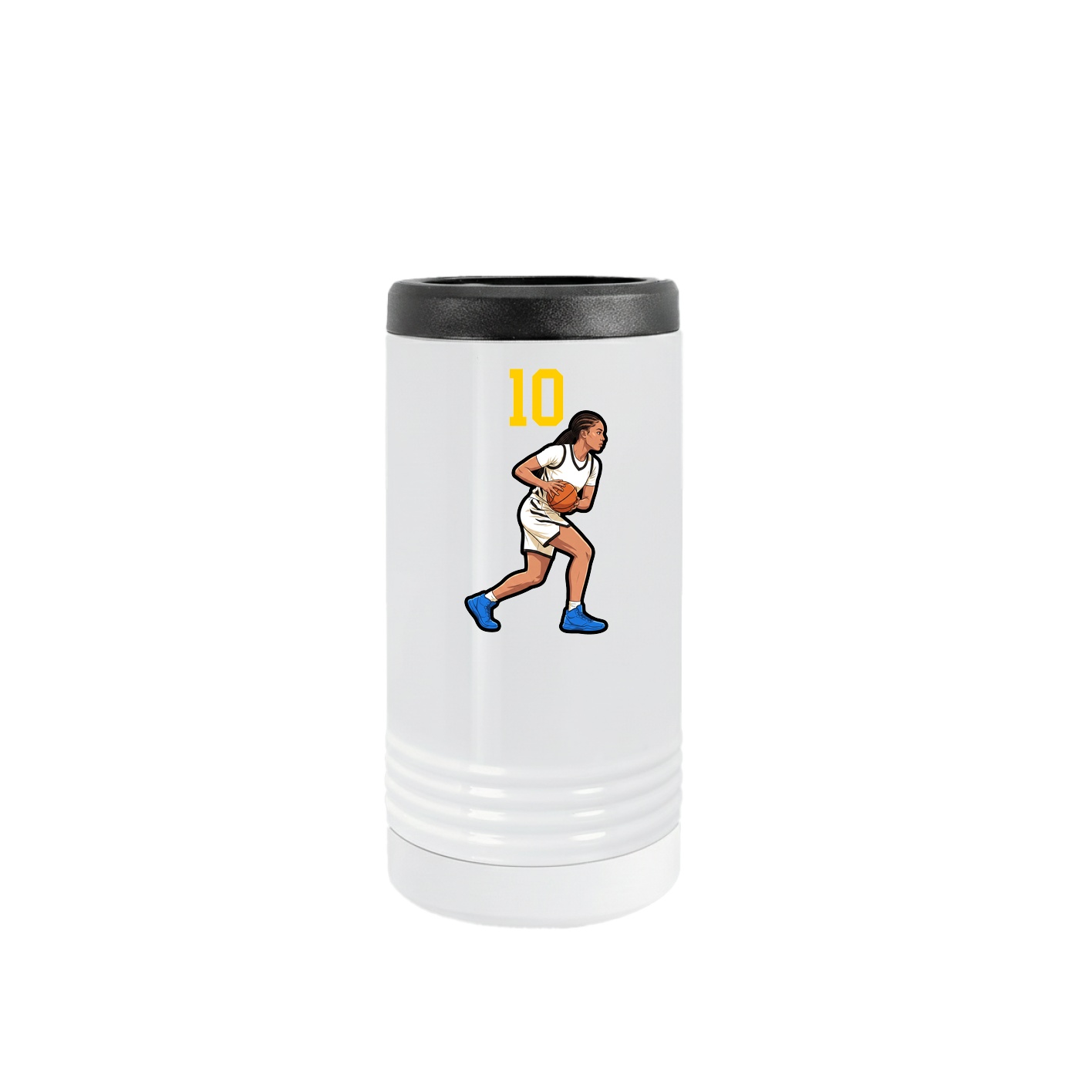 Slim Beverage Holder — Number Top in White