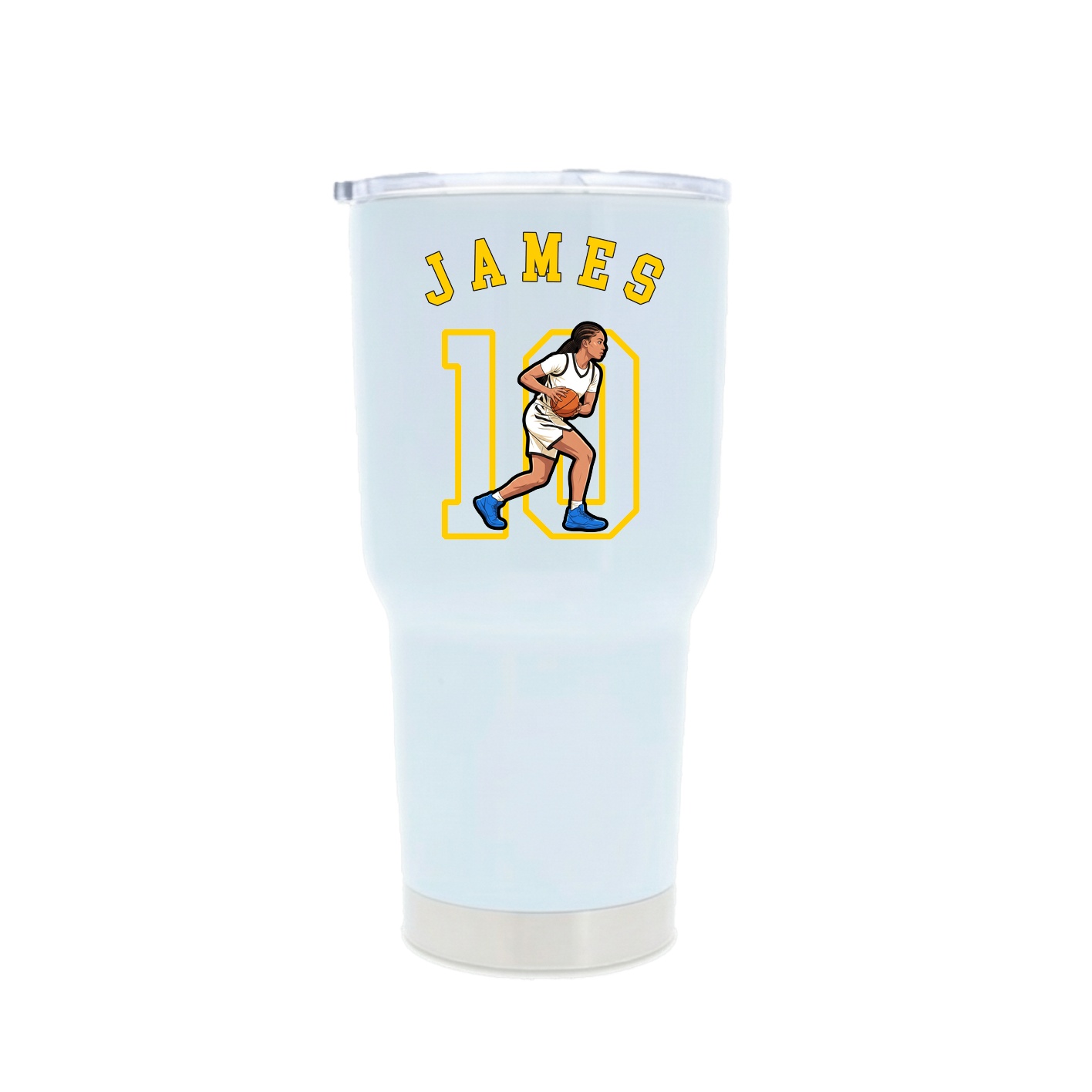 30oz Stainless Steel Tumbler — Shirsey Arch in White