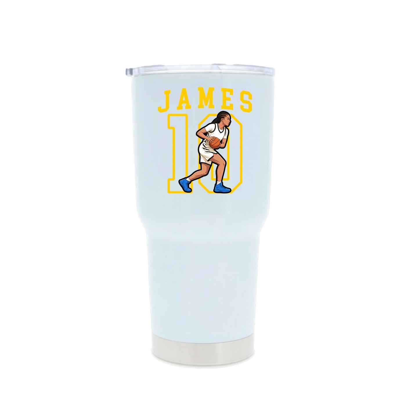 30oz Stainless Steel Tumbler — Shirsey in White