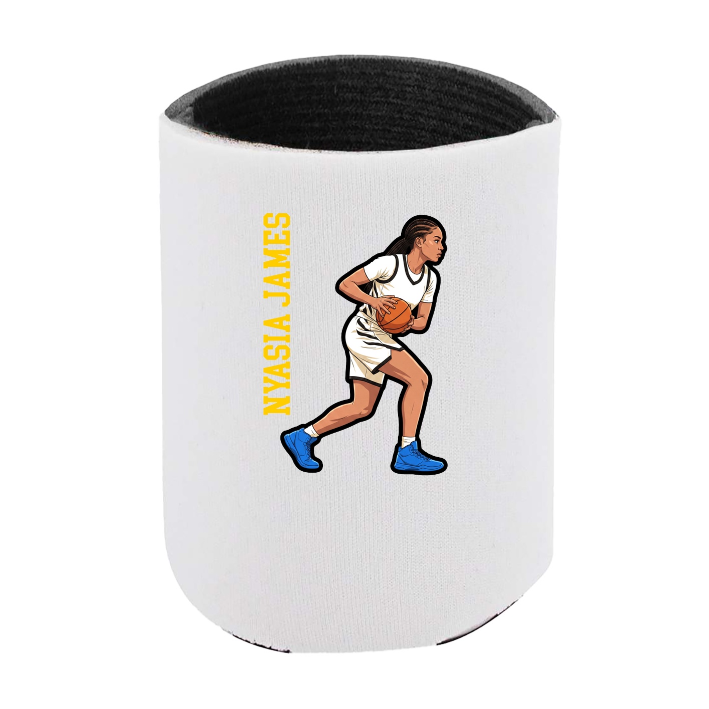 Can Holder — Name Vertical in White