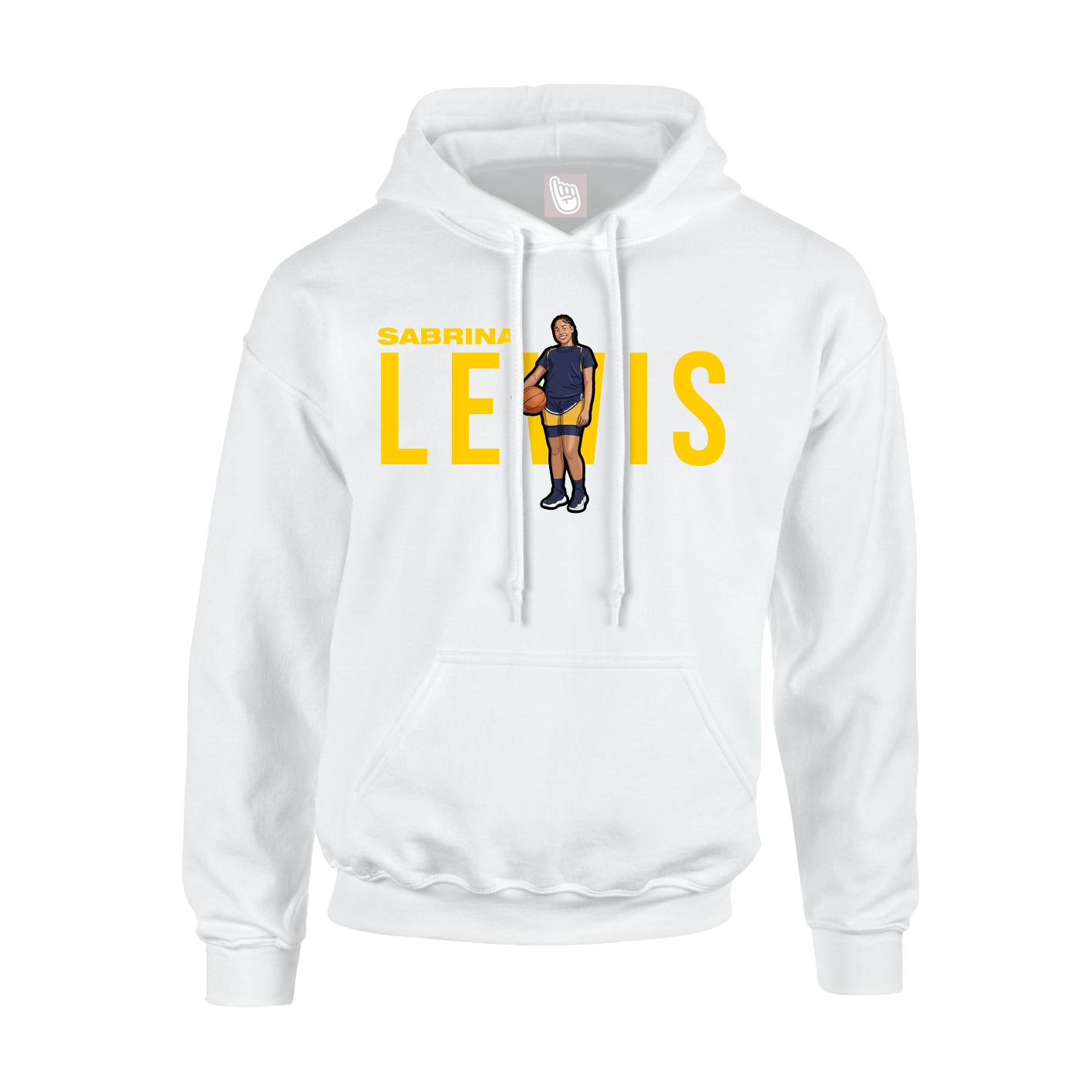 Hoodie — Player Name in White