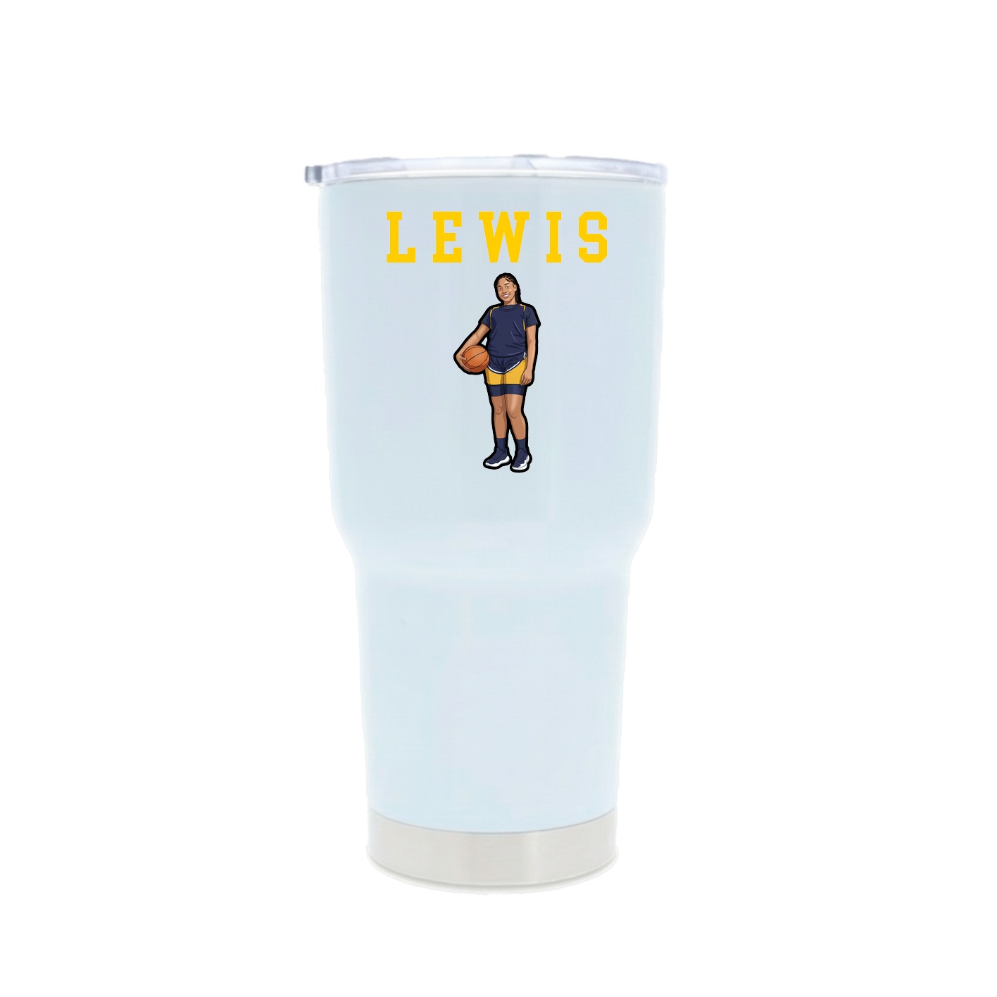30oz Stainless Steel Tumbler — Shirsey in White