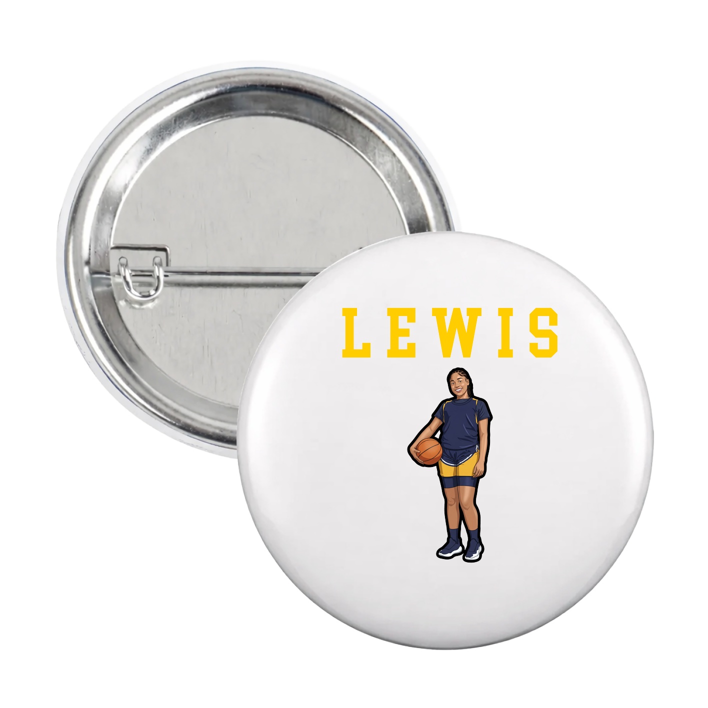 Game Day Button — Shirsey in White