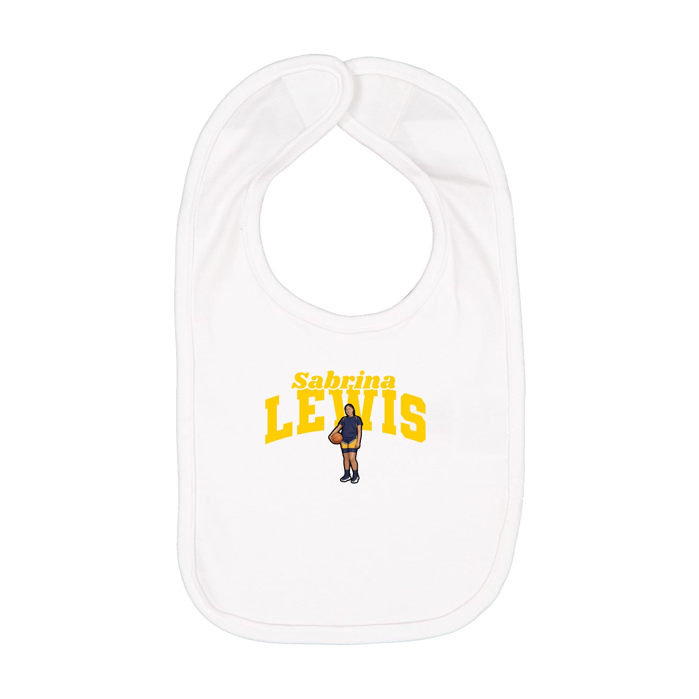 Infant Bib — Signature Arch in White