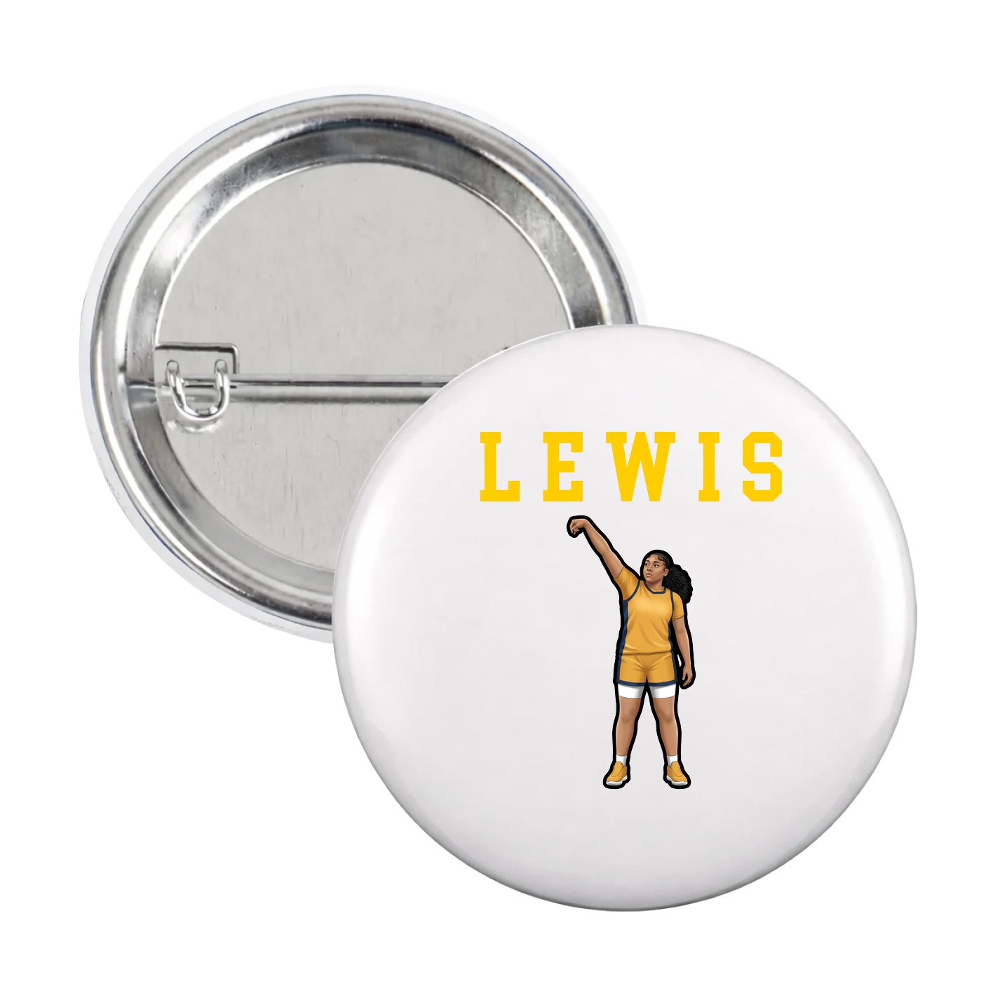 Game Day Button — Shirsey in White