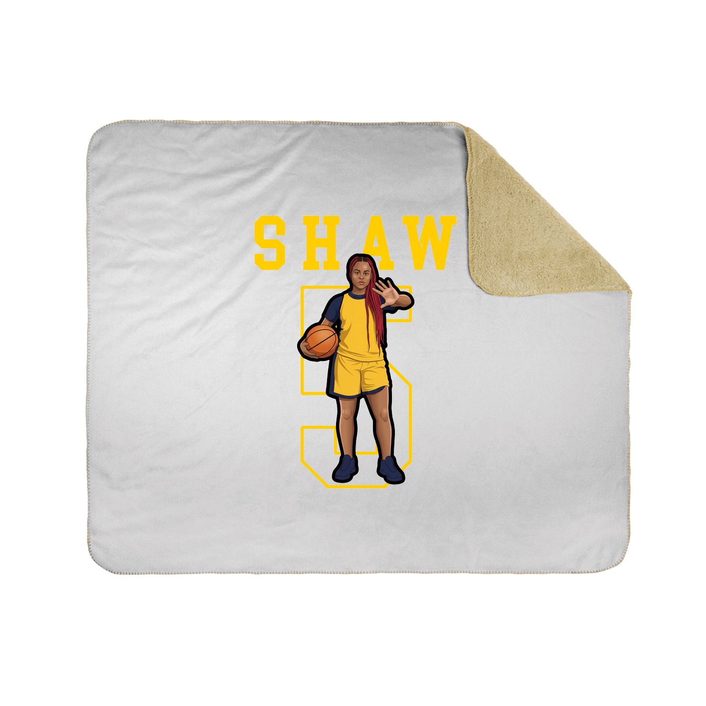 50x60 Sherpa Lined Throw Blanket