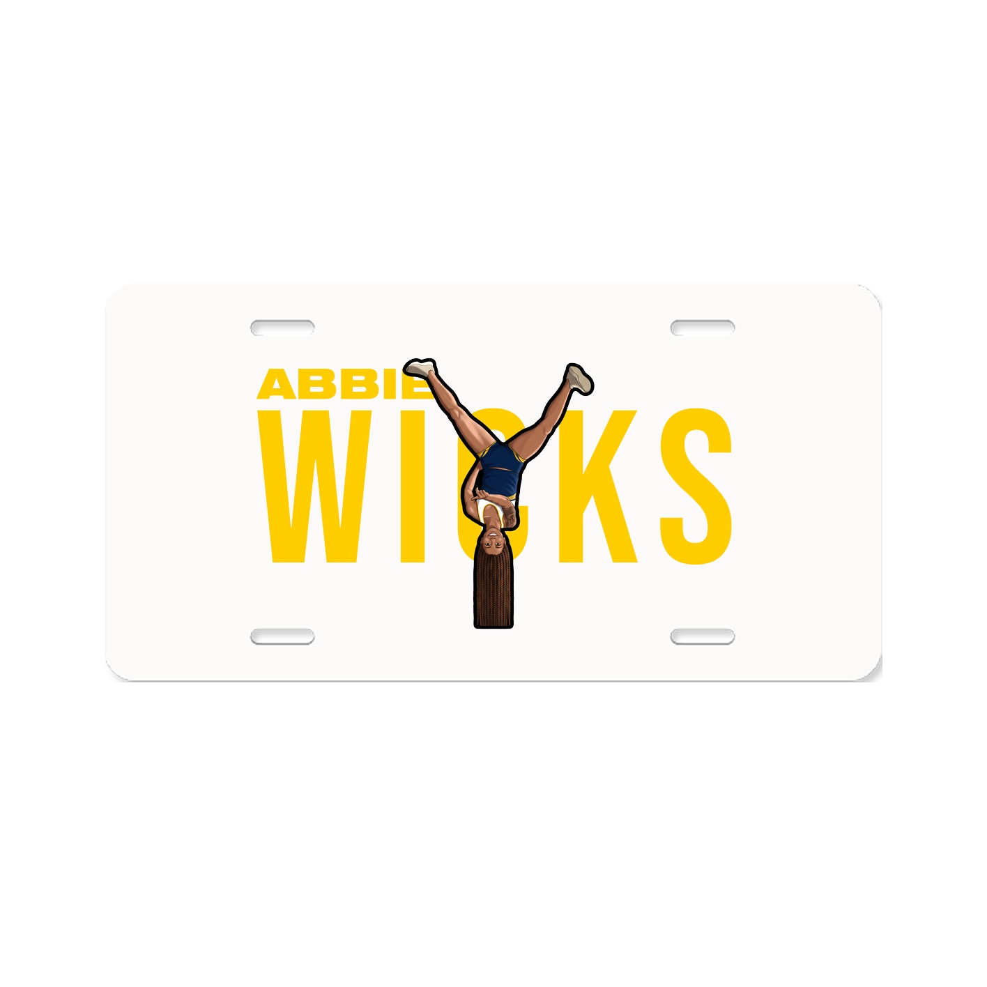 License Plate — Player Name in Classic