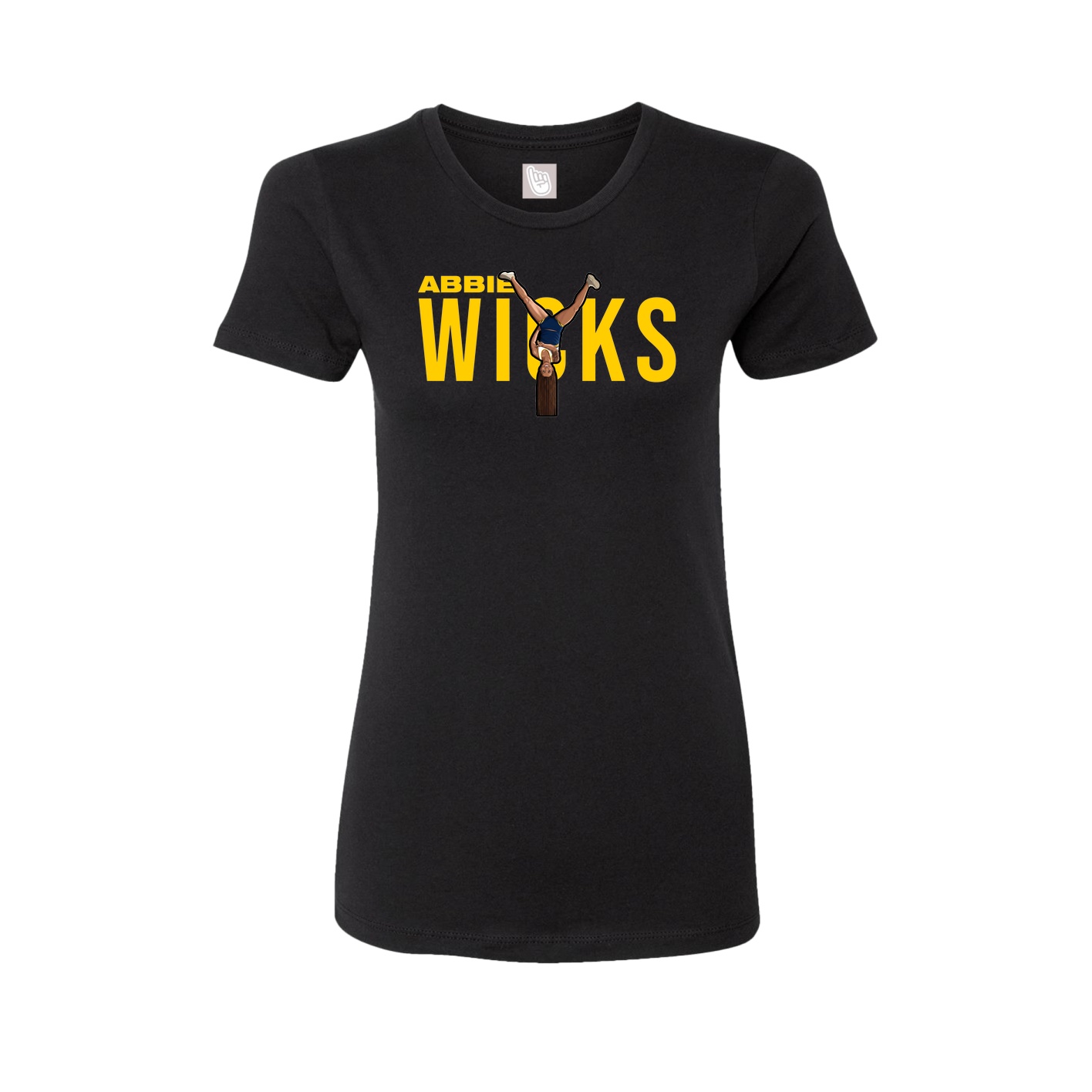 Fitted Women's Tee — Player Name in Black