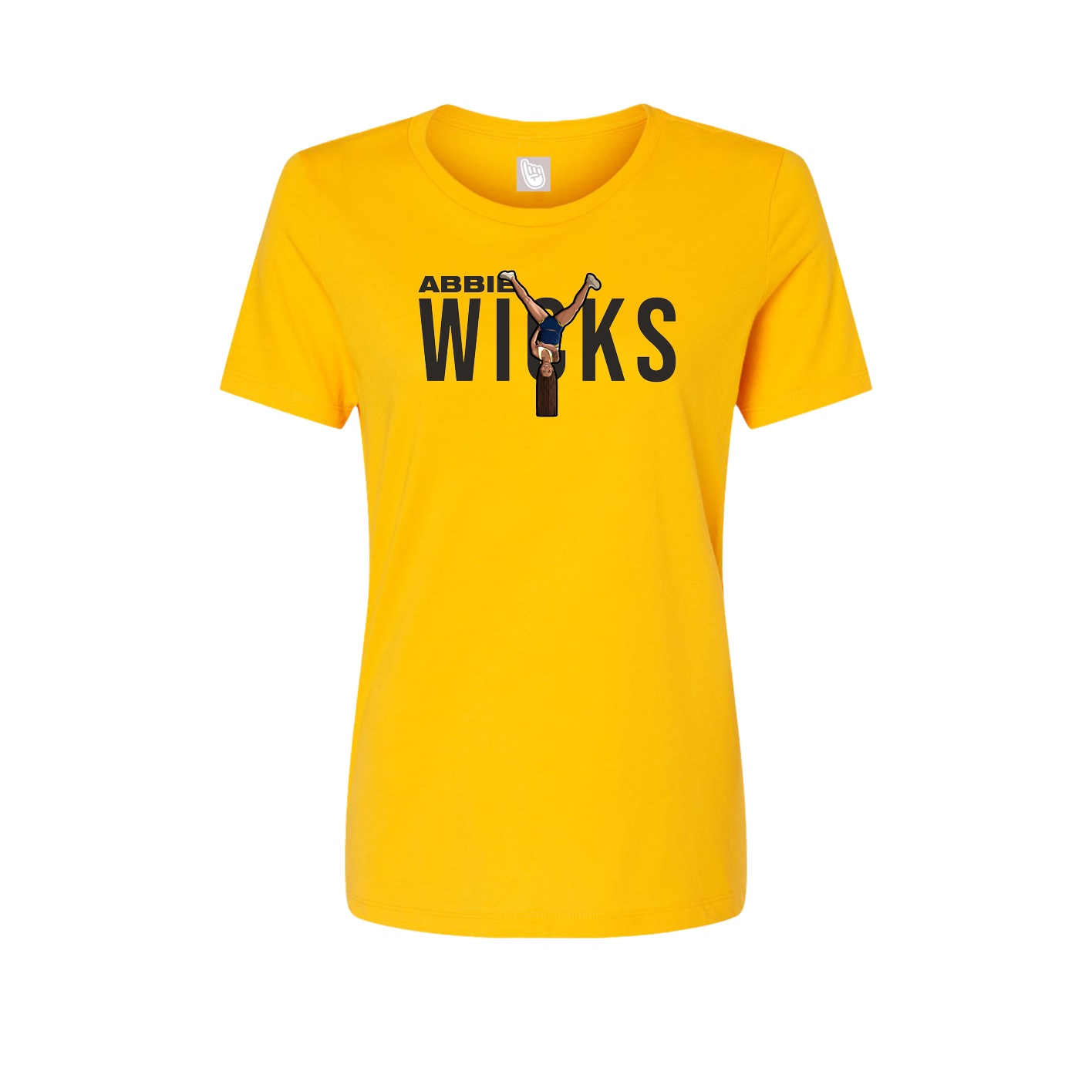 Fitted Women's Tee — Player Name in Gold