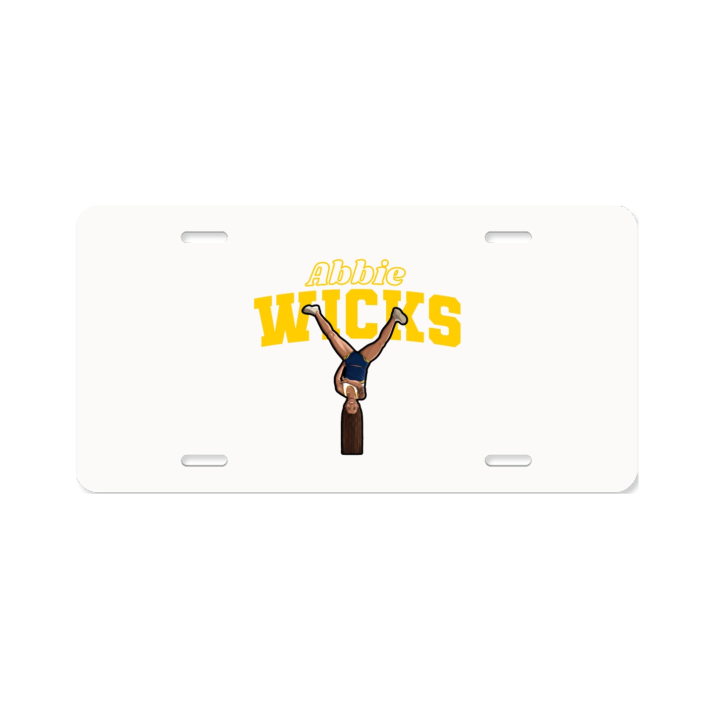 License Plate — Name Arch in Classic