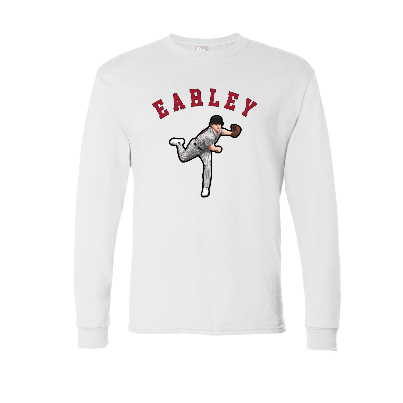 Long Sleeve Tee — Shirsey Arch in White