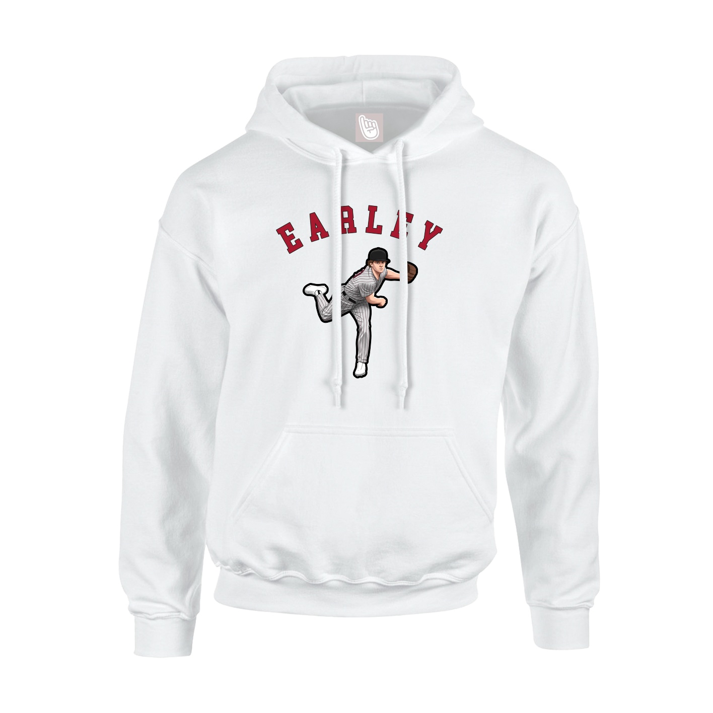 Hoodie — Shirsey Arch in White