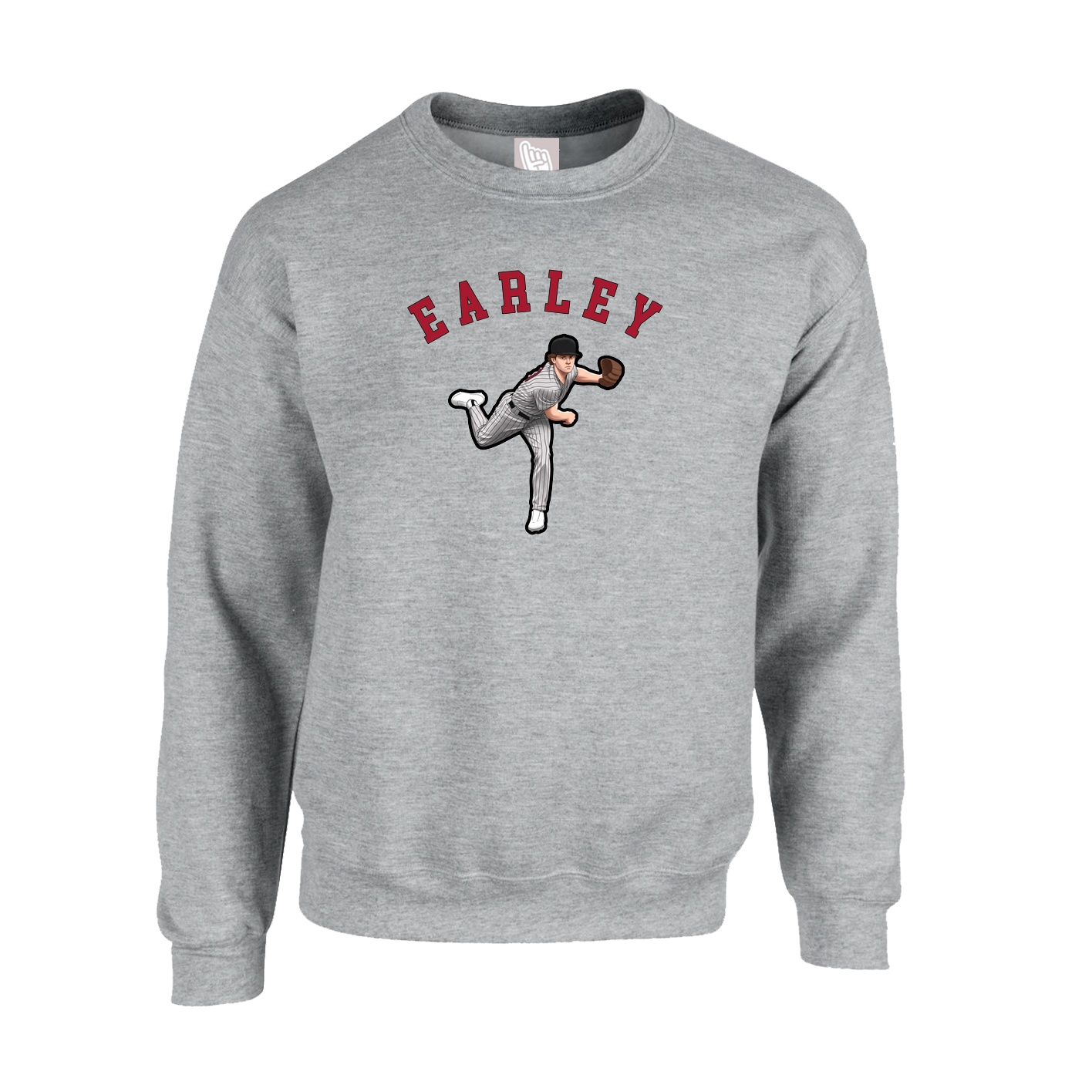 Fleece Crew — Shirsey Arch in Grey
