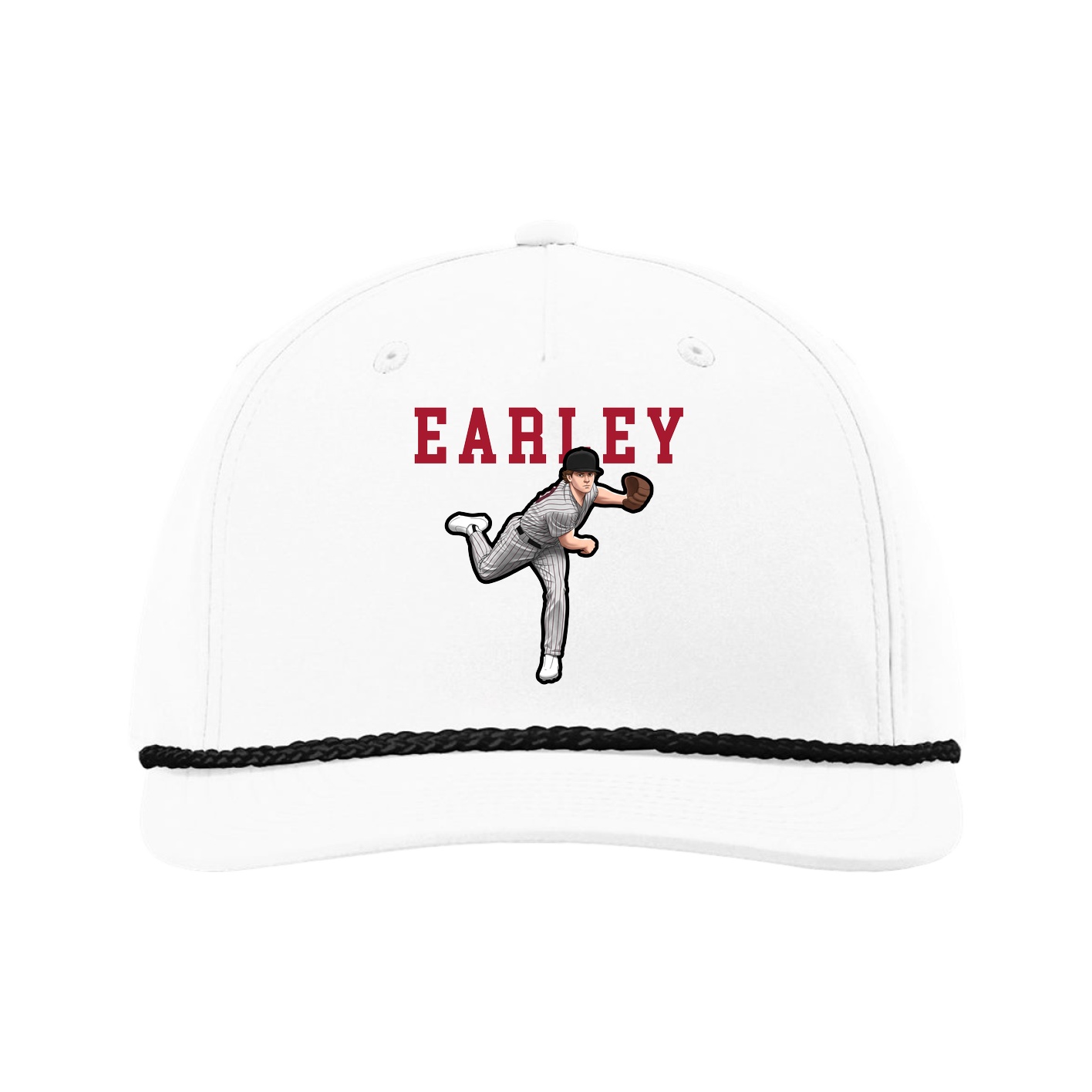Five-Panel Classic Rope Cap — Shirsey in White