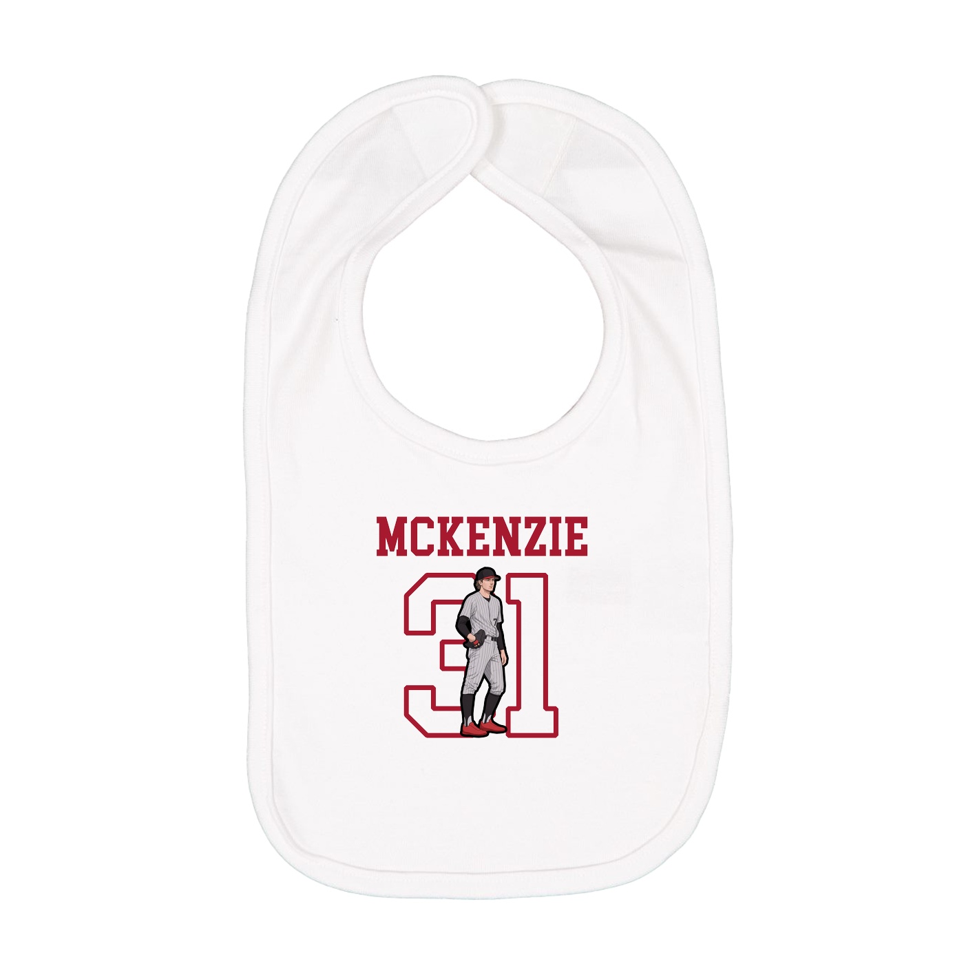 Infant Bib — Shirsey in White