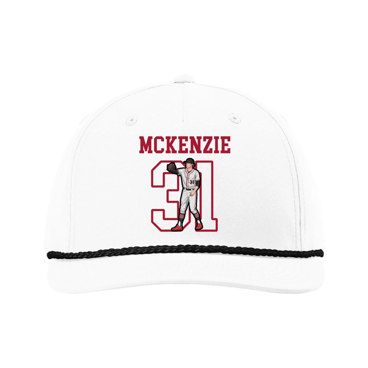 Five-Panel Classic Rope Cap — Shirsey in White