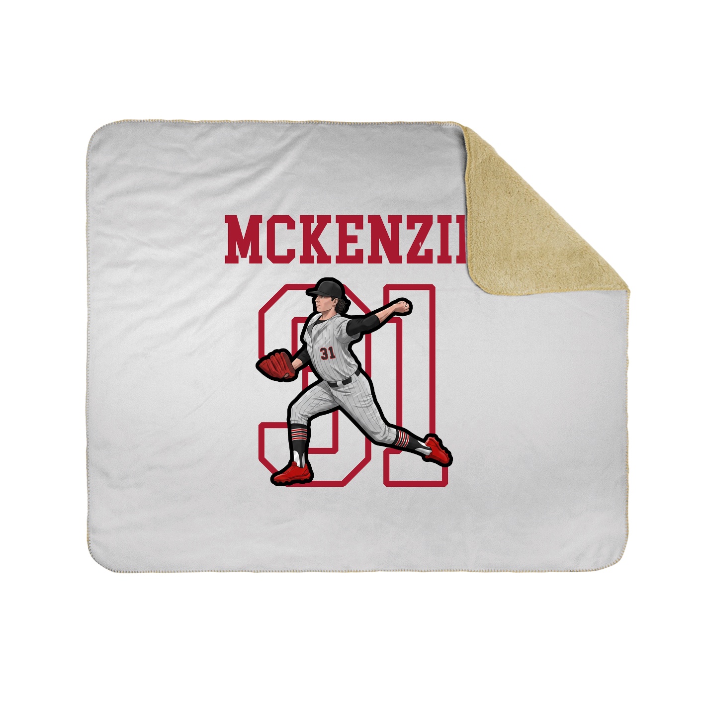 Throw Blanket — Shirsey in White