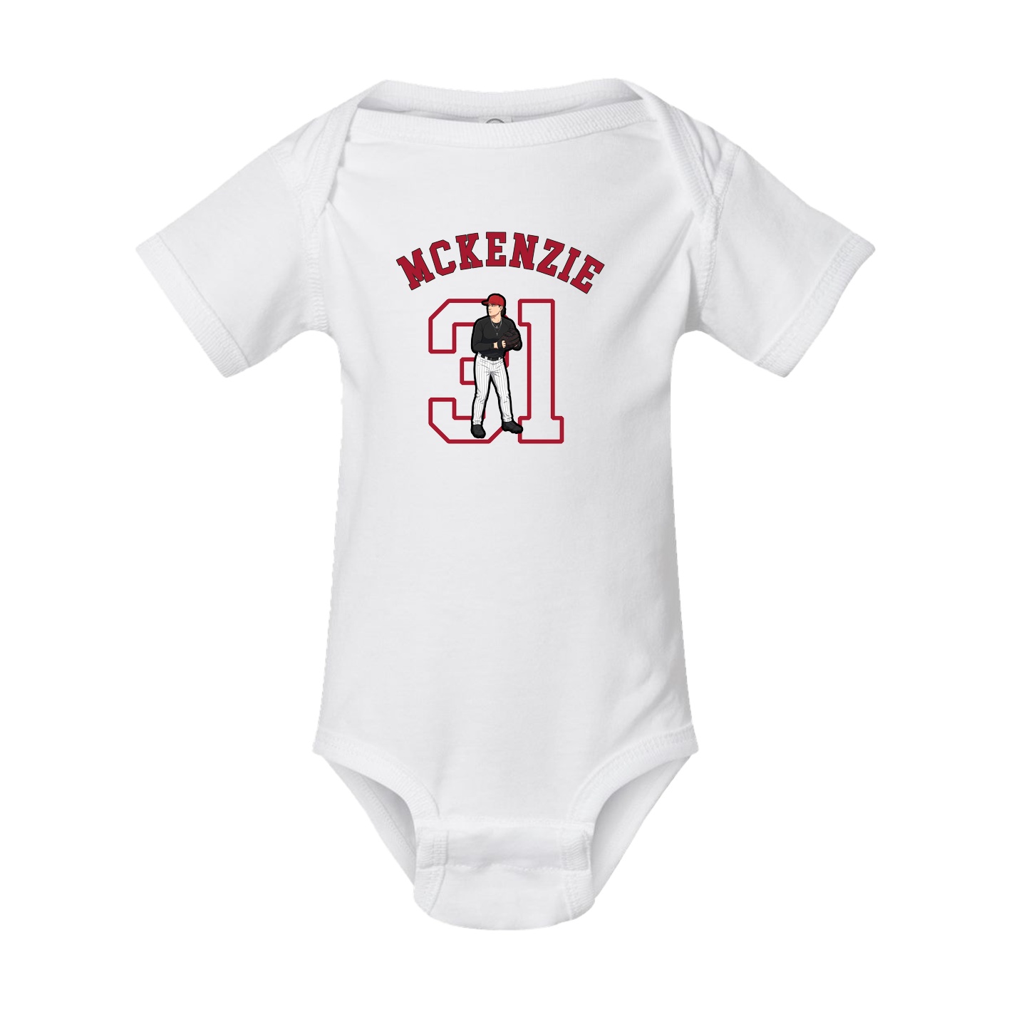 Baby Onesie — Shirsey Arch in White
