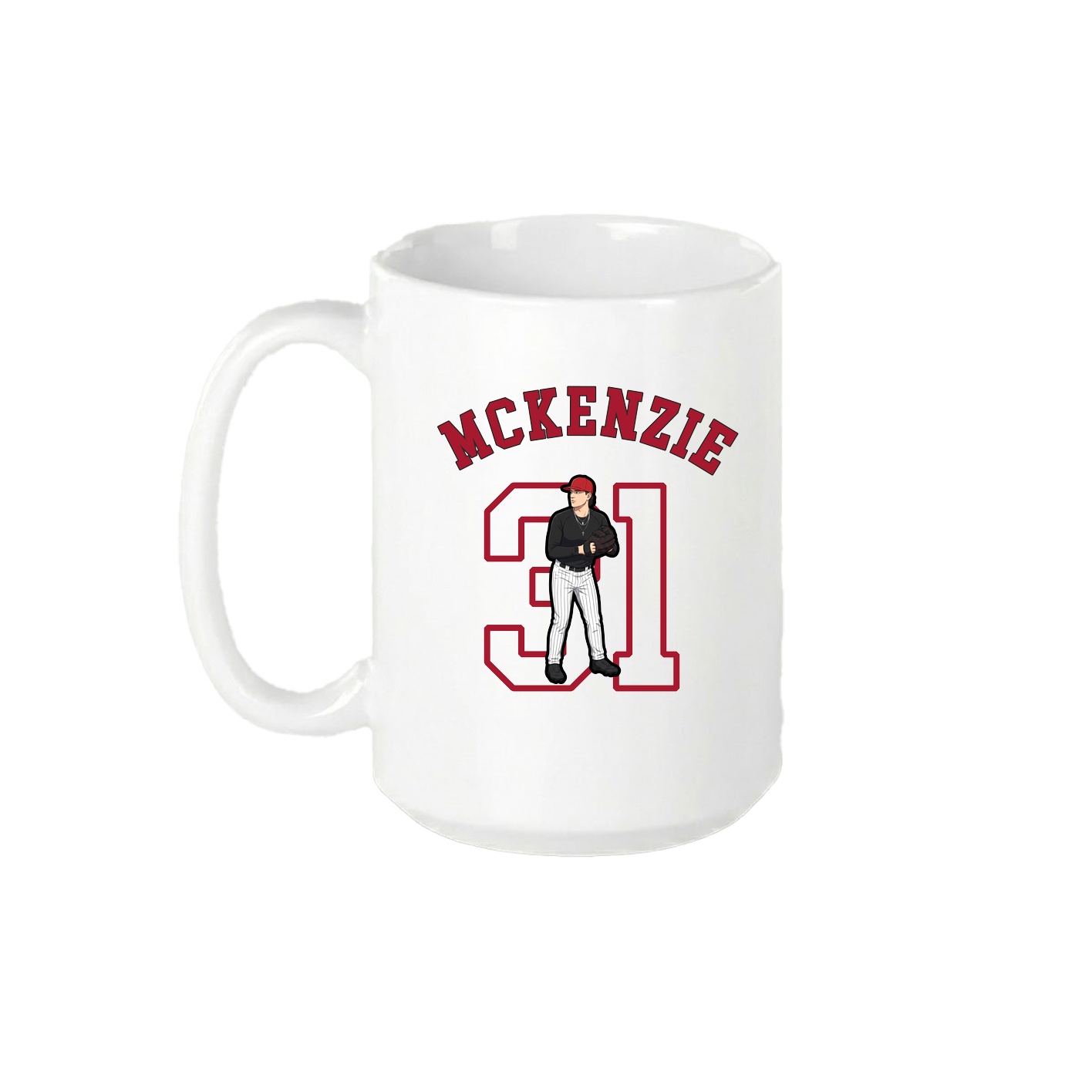 15oz Coffee Mug — Shirsey Arch in White