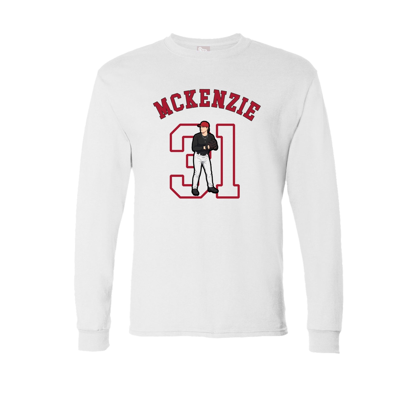 Long Sleeve Tee — Shirsey Arch in White